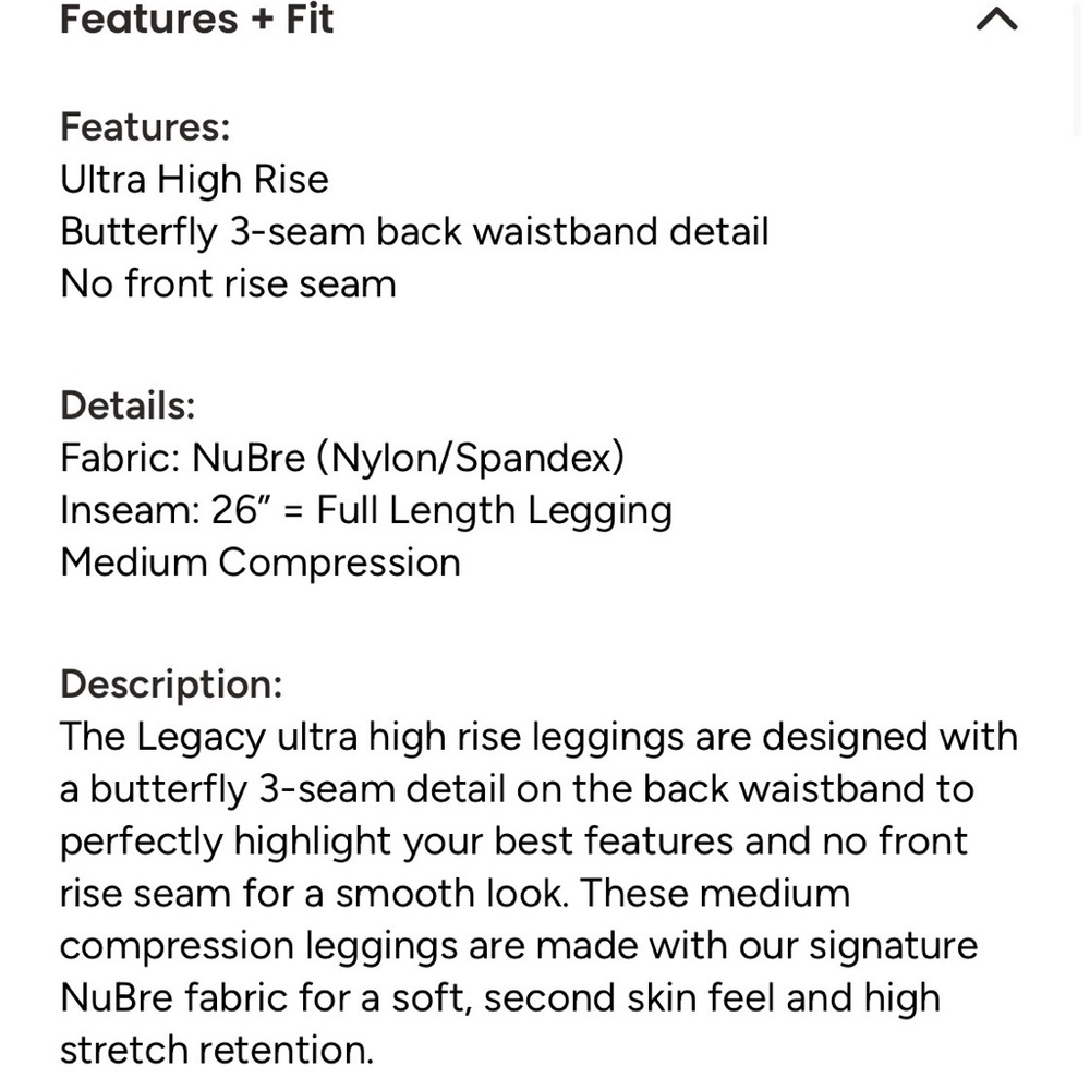 BuffBunny Women's Purple Legacy Leggings, Small - Picture 7 of 7